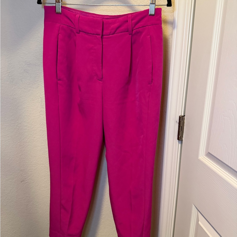 Express Fuchsia Ankle Pants